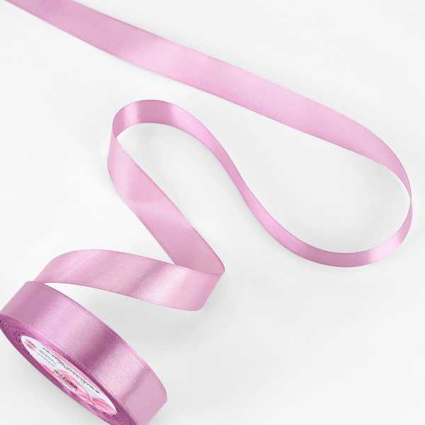 Лента атласная светло-сиреневая 20 мм 23±1 м №45