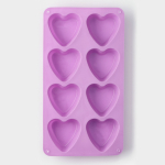 Форма для выпечки Сердце силикон 31×16 см 8 ячеек — изображение 2