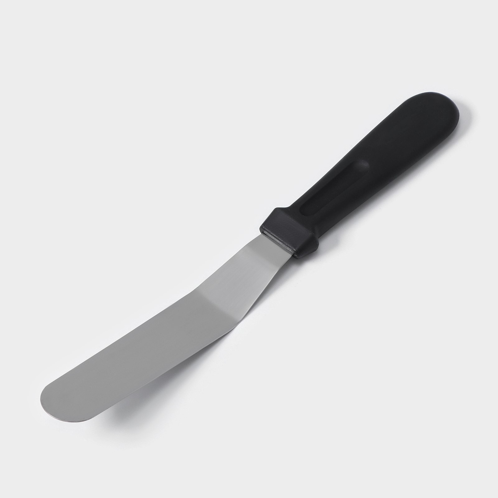 спатула Лопатка (спатула) изогнутая с пластиковой ручкой 25,5 см — изображение 1