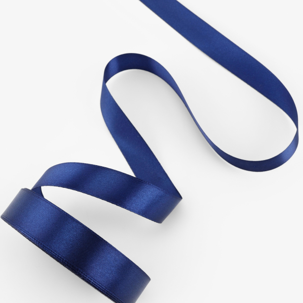 Лента атласная темно-синяя 20 мм 23±1 м №120