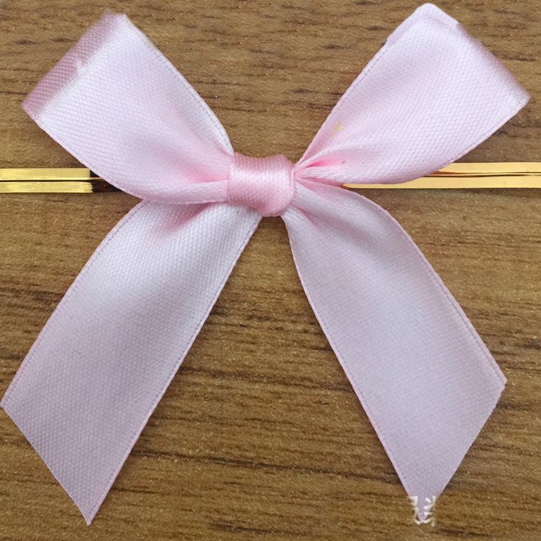 тр Твист лента с бантиком Розовая 8см 15 шт — изображение 1