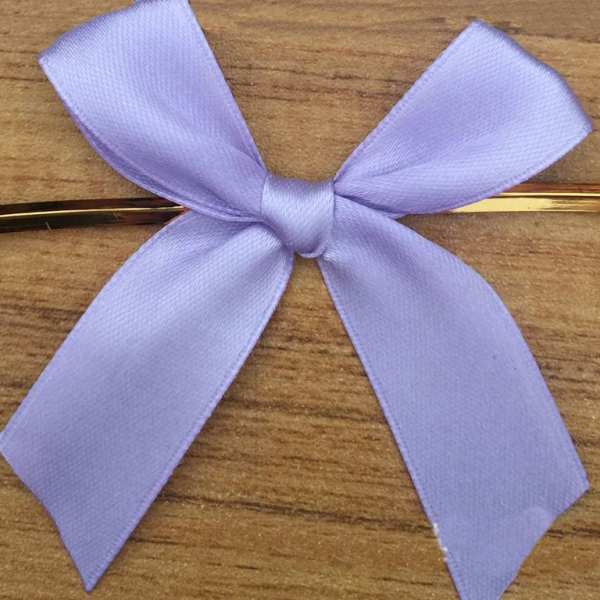 Твист лента с бантиком Сиреневый 8см 15 шт