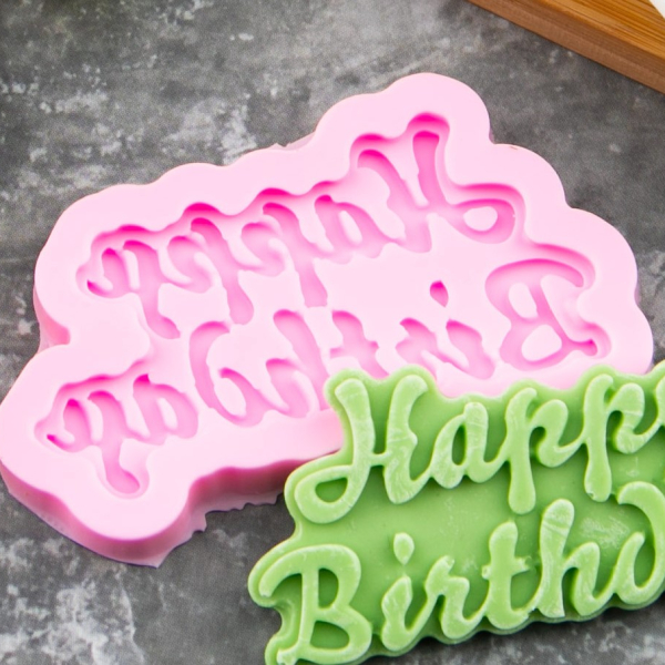 Молд силиконовый happy birthday 1