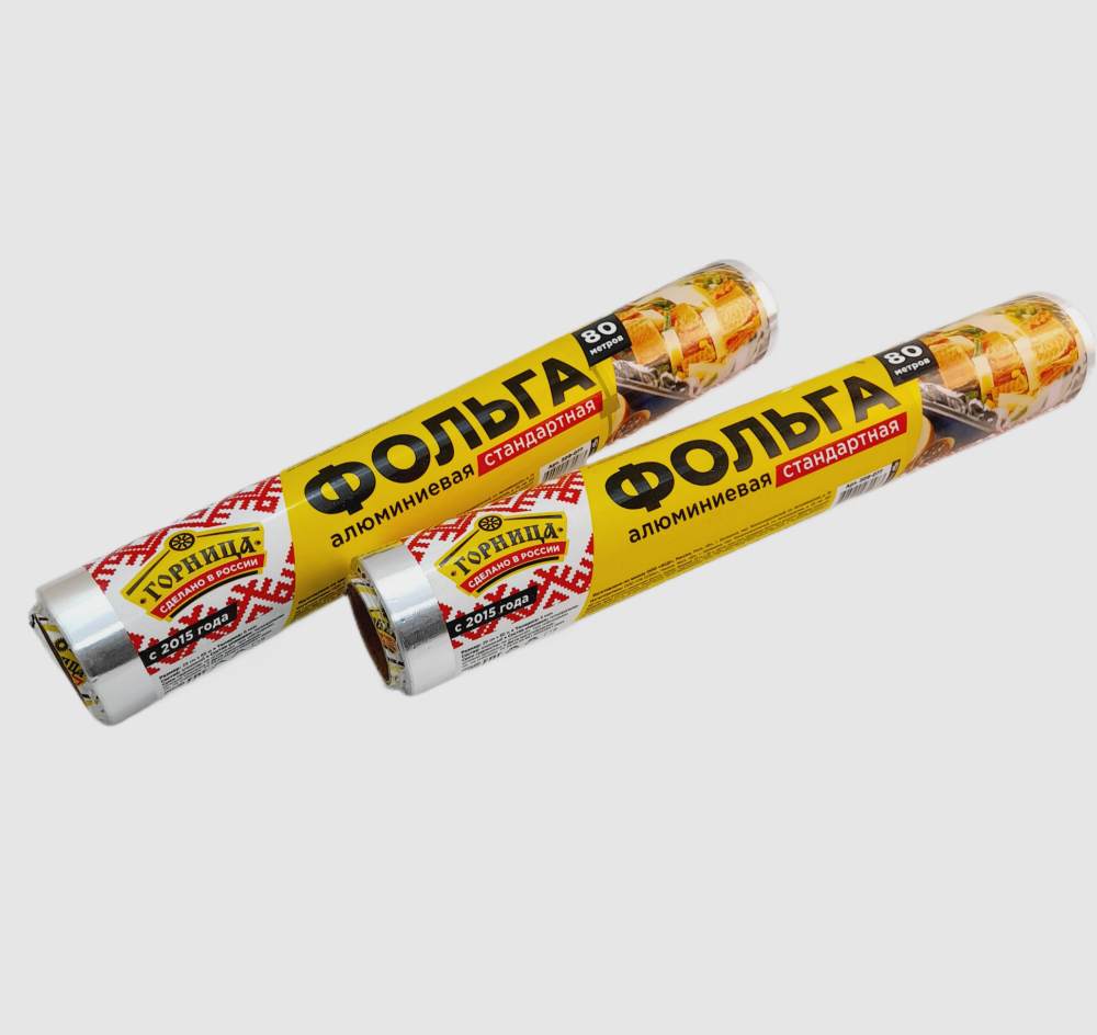 фольга-гор Фольга алюминиевая стандартная ГОРНИЦА 29 см х 10 м — изображение 1