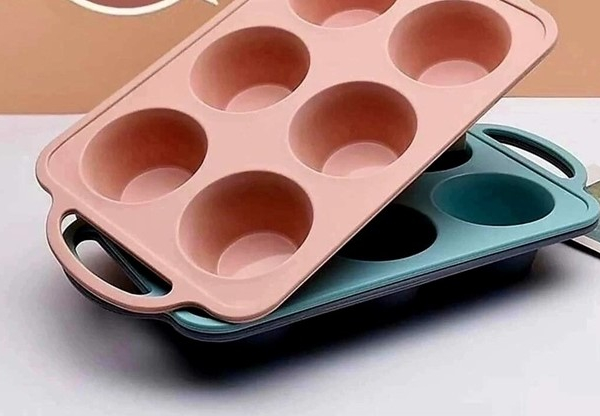 Форма силиконовая для выпечки Капкейков 6 шт усиленная