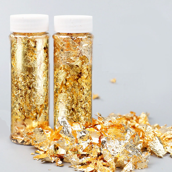 Золото декоративное Хлопья (баночка большая)
