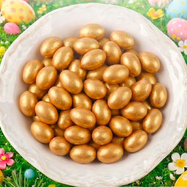 «Пасхальные яйца» из шоколадной глазури золотые 50 г