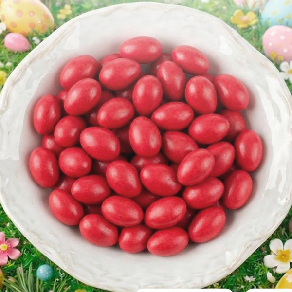 «Пасхальные яйца» из шоколадной глазури красные  50 г