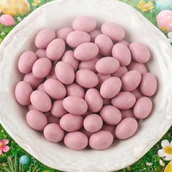 «Пасхальные яйца» из шоколадной глазури розовые  50 г