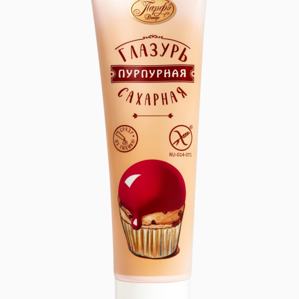 Помадка глазурь сахарная пурпурная, 120 г