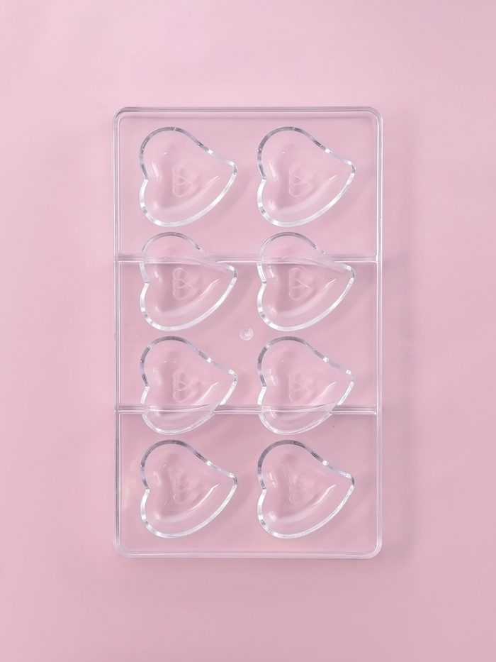 700-2026-01-17T225921.220 Форма пластиковая для конфет и шоколада «Сердце» 8 шт — изображение 1