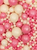 Посыпка из дутого риса "Бело-Розовый микс" 50 г — изображение 2