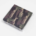 Коробка для печенья «Зеленый камуфляж» 12×12×3 см — изображение 2