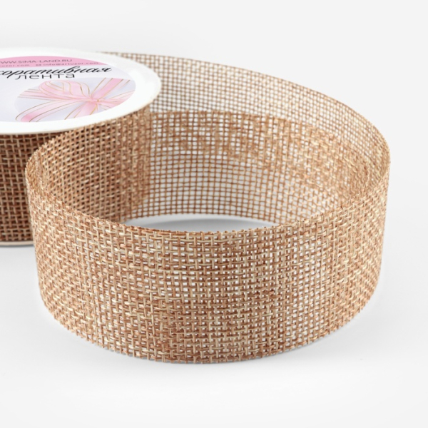 Лента текстильная 30 мм 4.5±0.5 м Бежевая