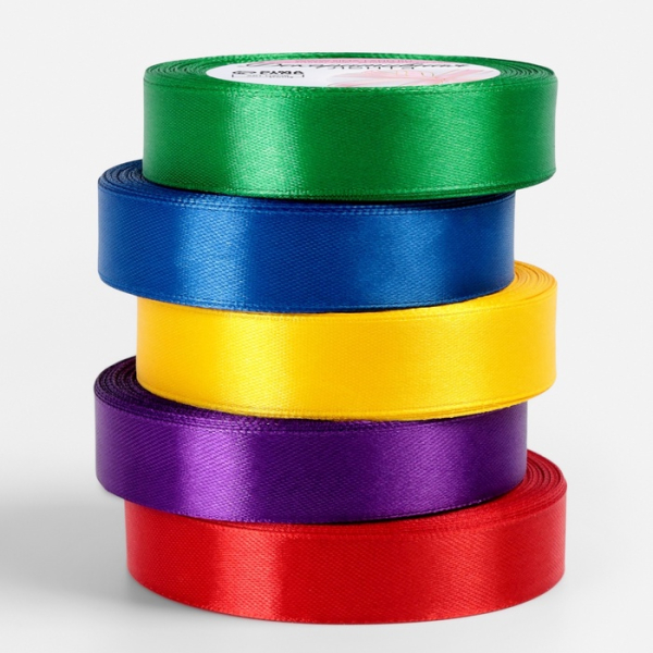 Набор атласных лент Яркость 20 мм 5 шт