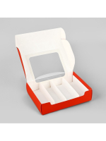 Коробка на 4 эклера с вкладышами «С любовью» 20×15×5 см — изображение 2