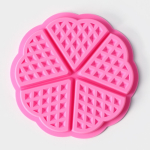 Форма силиконовая для выпечки Вафли венские "Сердце" d=18 см 5 шт