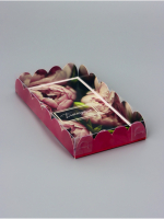 Коробка для печенья «Цветочки» 10.5×20×3 см