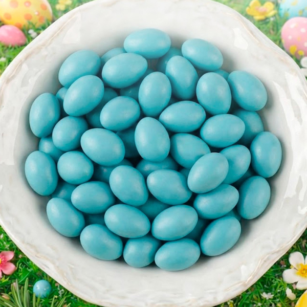 «Пасхальные яйца» из шоколадной глазури голубые  50 г