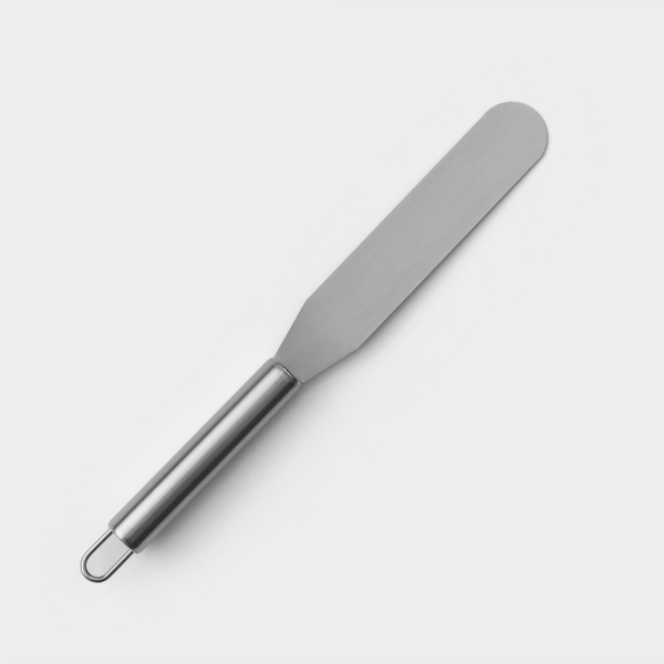 Лопатка (спатула) прямая с металлической ручкой 15 см