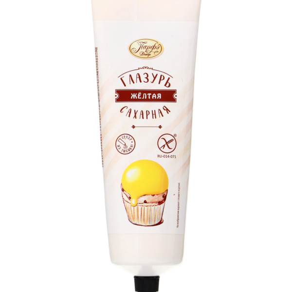 Помадка глазурь Сахарная Жёлтая 120 г