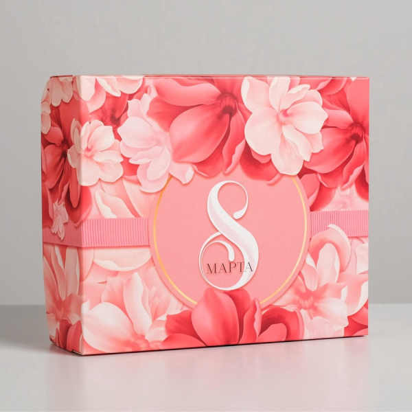 Коробка кондитерская «8 марта» 17×20×6 см