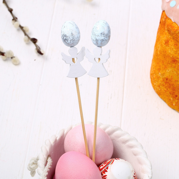 Набор топперов на пасху «Ангелочки» 2 шт