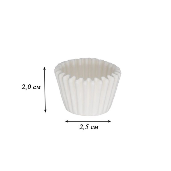 Капсулы бумажные Белые 25х20 мм 40 шт