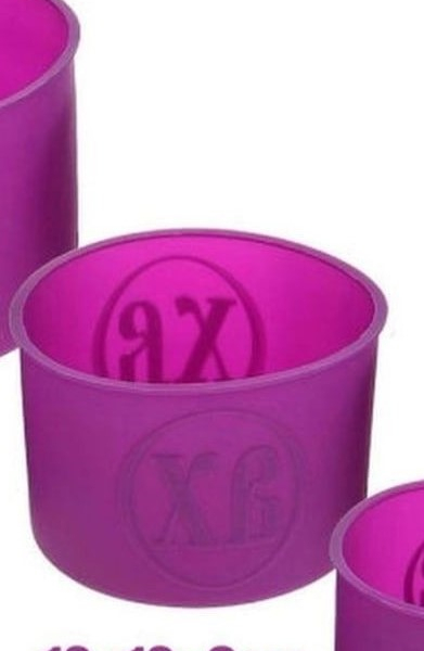 Форма силиконовая для выпечки кулича  «ХВ» 12х12х9 см 1 шт