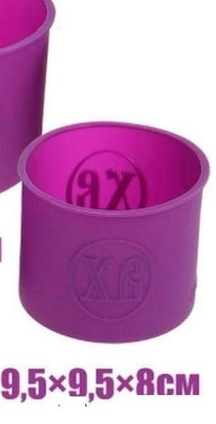 Форма силиконовая для выпечки кулича  «ХВ» 9.5х9.5х8 см 1 шт