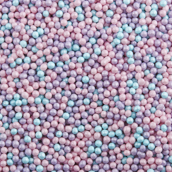 Посыпка Шарики лилово-розово-голубые 2 мм 50 г