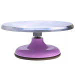 Столик вращающийся для торта Металлический разноцветный 30 см — изображение 3