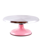 Столик вращающийся для торта Металлический разноцветный 30 см