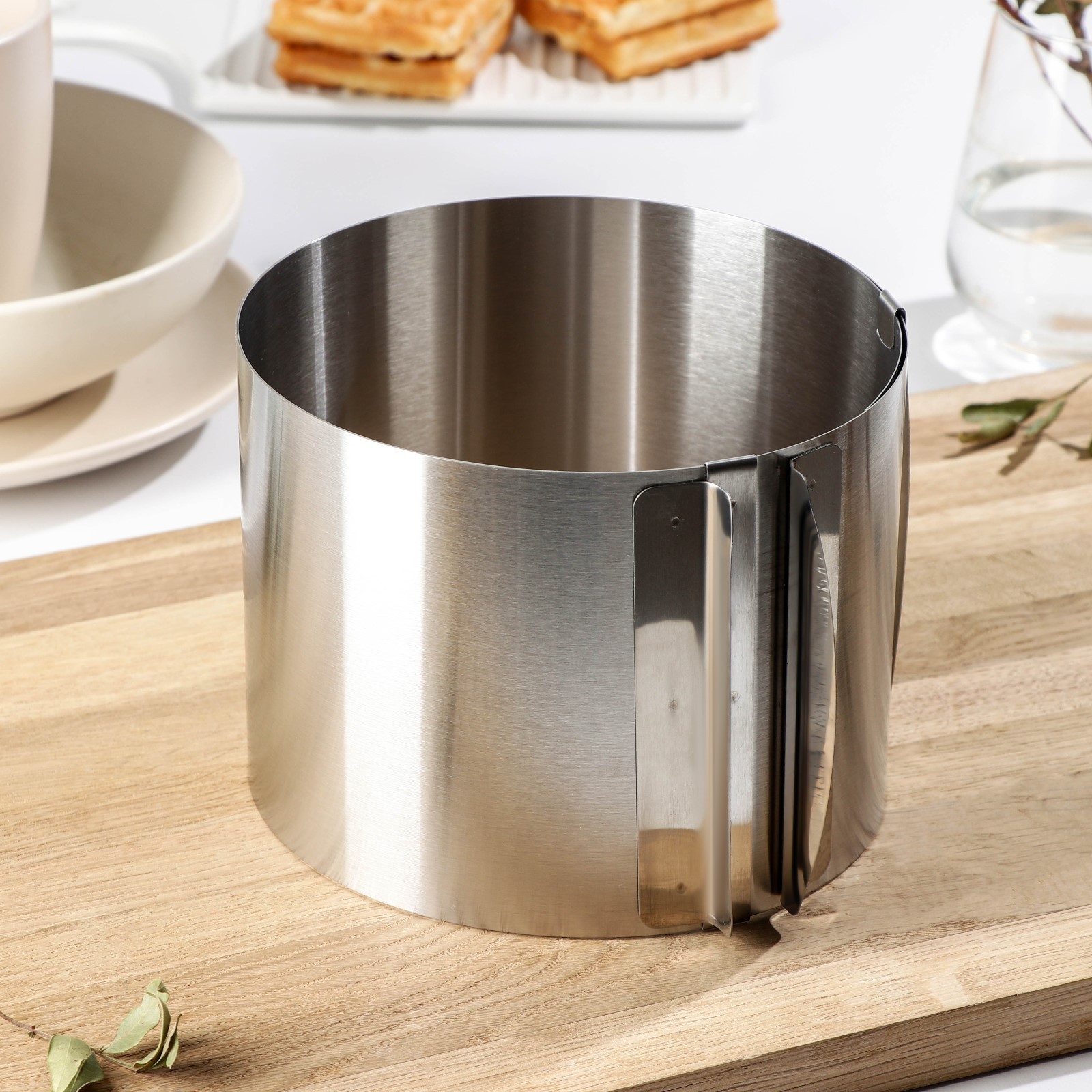 форма-раздв-высокая Форма для выпечки раздвижная Круглая H15 D16-30 см — изображение 1