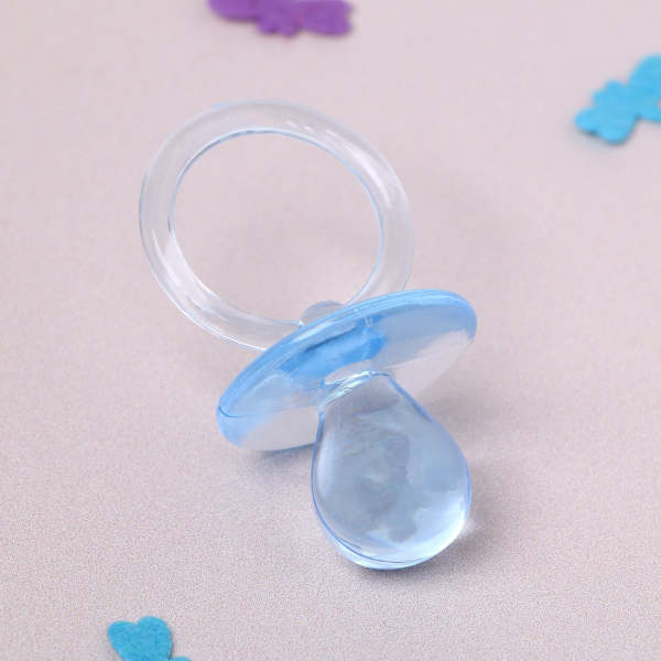 Топпер для торта Пустышка, 6 см, голубой