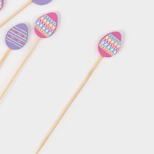 Шпажки Доляна «Пасхальные яйца» h=12 см набор 10 шт.