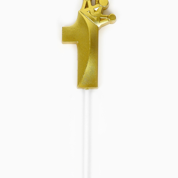 Свеча для торта «Корона» цифра 1