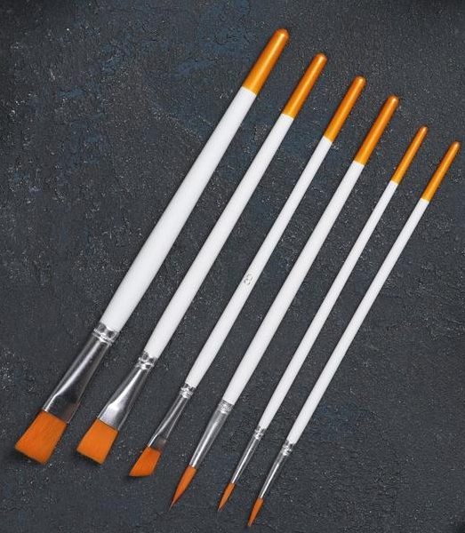 Набор кондитерских кисточек для декорирования 6 шт