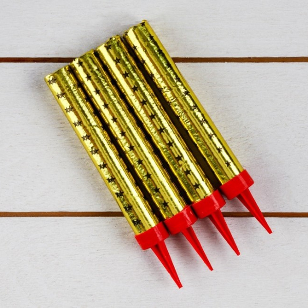 Свеча "Фонтан" 10 см 4шт 30 секунд