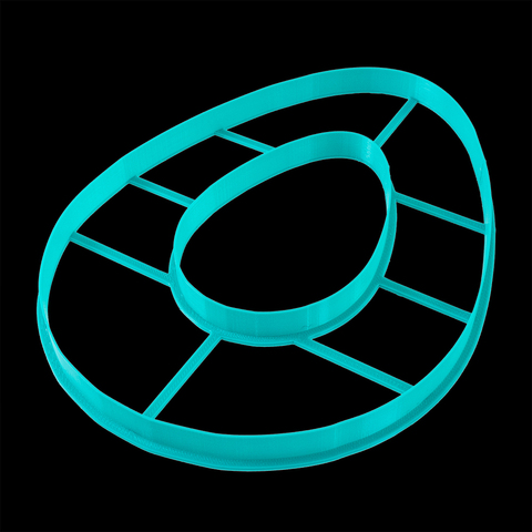 Вырубка для торта "Яйцо" пластик 22х16,5 см