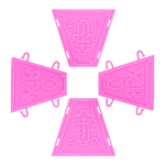 Пластиковая форма для Пасхи №3 Раскладная 10,5*10,5 см — изображение 2