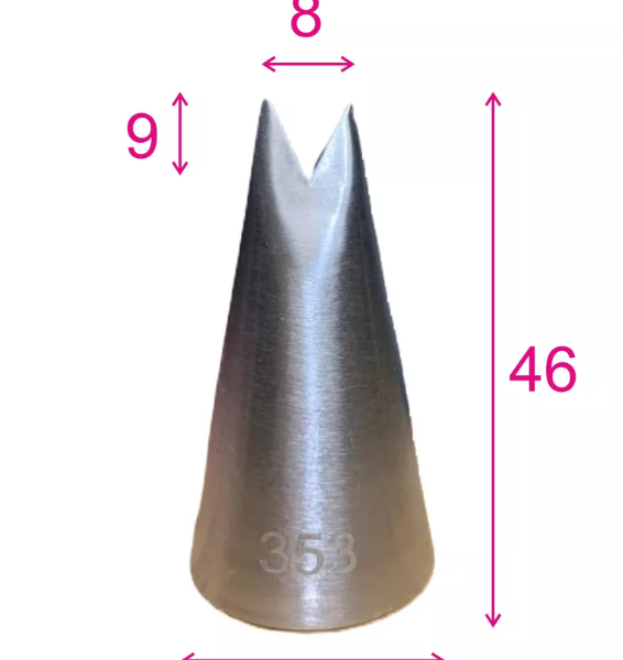 Насадка кондитерская №353 Листик галочка