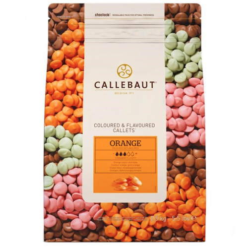 Шоколад-CALLEBAUT-Оранжевый-апельсиновый-100-г Шоколад CALLEBAUT Оранжевый Апельсин 100гр — изображение 1