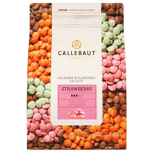Шоколад CALLEBAUT Розовый клубничный 500 г