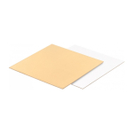 Подложка для торта Квадрат Золото/Белый 3,2 мм 30х30 см