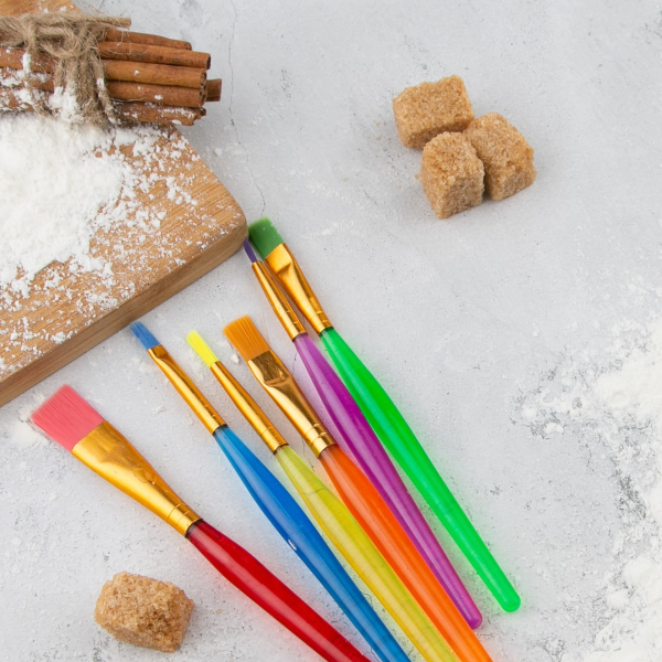 Набор кондитерских кисточек для декорирования 6 шт