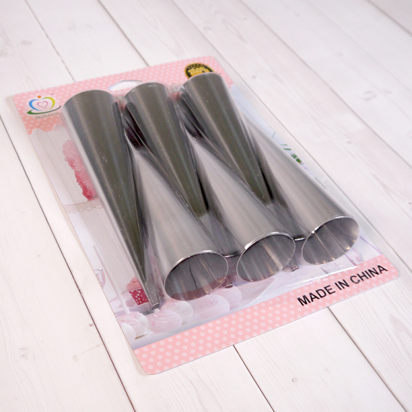 Набор форм металлических Конусы для трубочек 12 см 6 шт