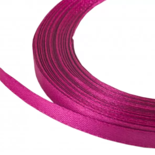 Лента для декора и упаковки Атласная Фуксия 6 мм