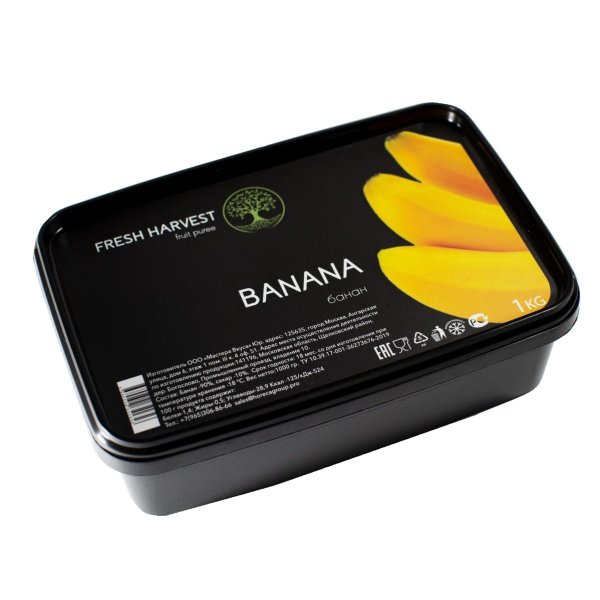 Пюре замороженное Fresh Harvest Банан 1 кг