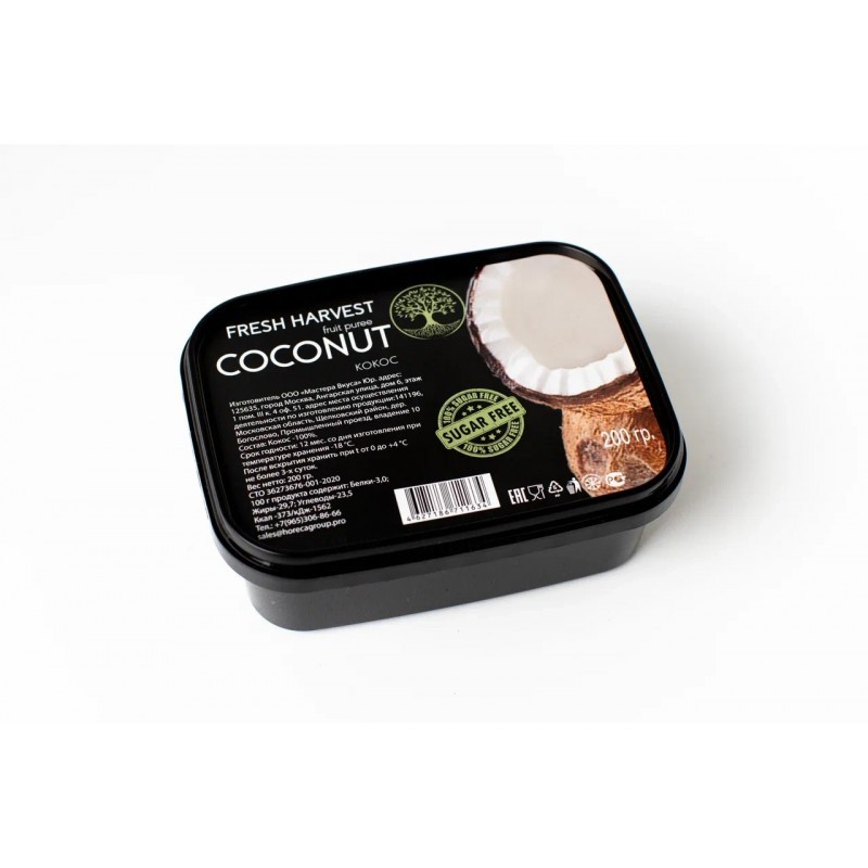 кокос Пюре замороженное Fresh Harvest Кокос 250 г — изображение 1